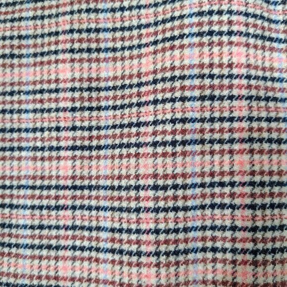 Talbots Skirt Women's 2 Petite Pink Houndstooth Wool Blend Fall Autumn NWT - Picture 3 of 11
